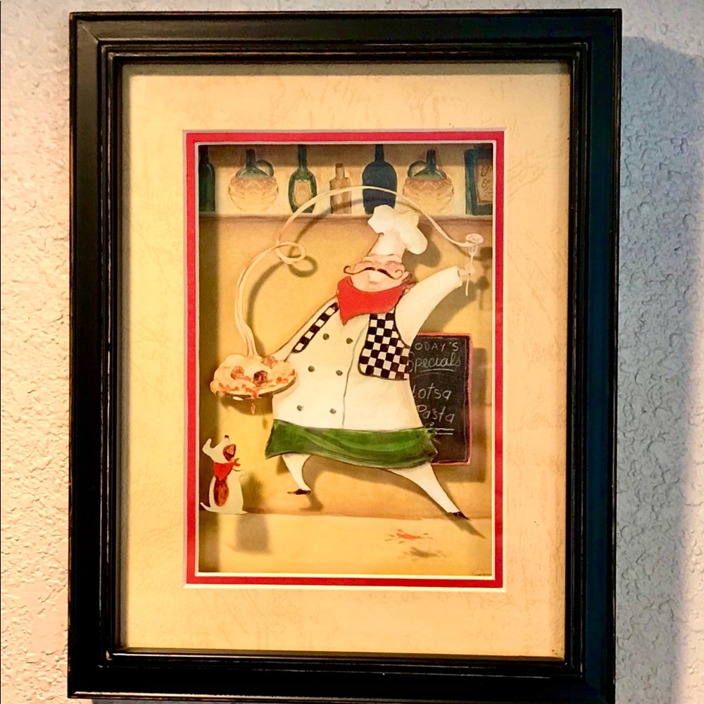 Set of 3 The Chef Framed Wall Art